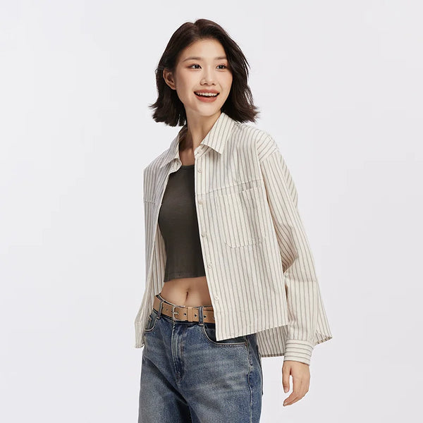 អាវ Semir សម្រាប់នារី អាវធំ កមូល អាវកាក់ខ្លីពីរដុំ រចនាប័ទ្មអ្នកធ្វើដំណើរក្នុងទីក្រុង ស្លៀកប្រចាំថ្ងៃ ឆ្នាំ២០២៦