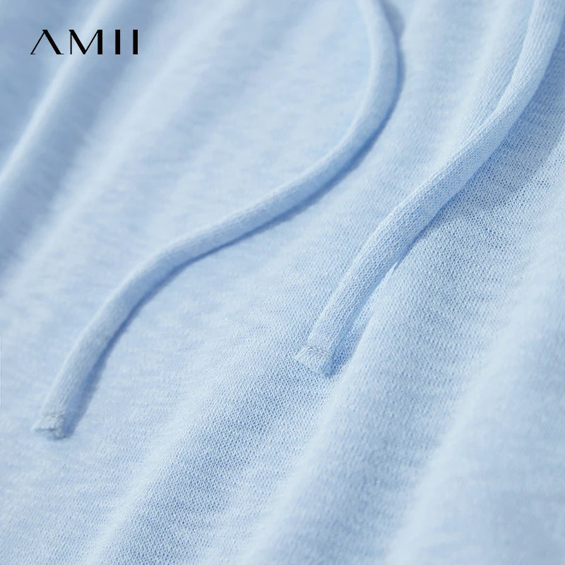 រ៉ូប Amii Minimalism សម្រាប់នារី រដូវក្តៅ ឆ្នាំ២០២៥ រ៉ូបការិយាល័យថ្មី ពណ៌សុទ្ធ ស្បៃក្រណាត់ ធម្មតា រលុង ស្រាល ស្រួលពាក់ 12542194