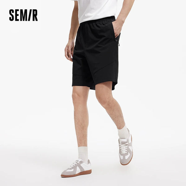 ខោខ្លីបុរស Semir ឆ្នាំ ២០២៦ មានអារម្មណ៍ត្រជាក់ ស្ងួតលឿន រចនាប័ទ្មឆ្នេរក្រៅផ្ទះ ស្លៀកប្រចាំថ្ងៃធម្មតា ទន់