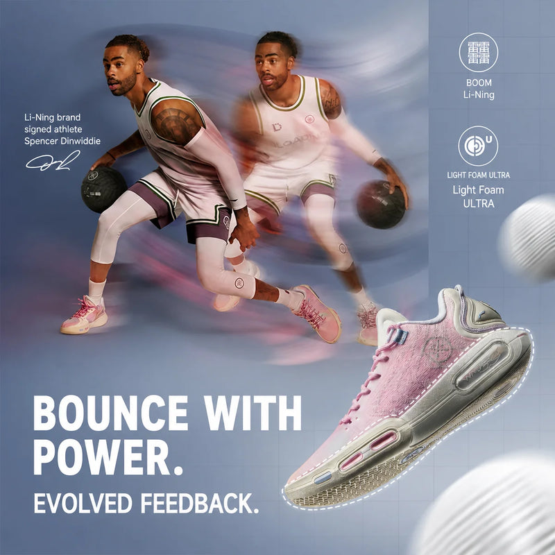 ស្បែកជើងបាល់បោះបុរស Li-Ning WADE SHADOW 7 លើទីលាន BOOM Cushion ពាក់បានស្រួល ធន់នឹងការរអិល ស្បែកជើងប៉ាតា LiNing ABPV011