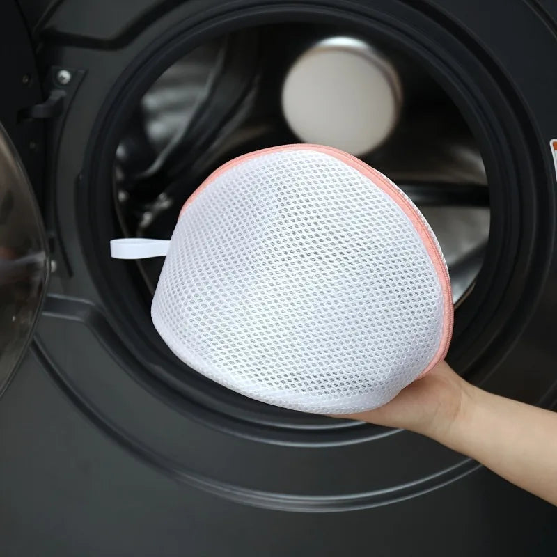 1PC Semicircular Bra Laundry Bags, for Underwear, Socks Prevents Tangling, Deformation, Abrasion, Protects Clothes, 2 Colors Opt