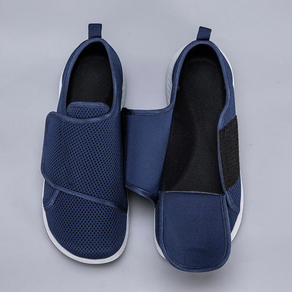 Extra Wide Toe Easy on Off Diabetic Shoes for Swollen Feet /edema Feet Elderly Senior Adjustable Sneakers Lightweight Non-slip