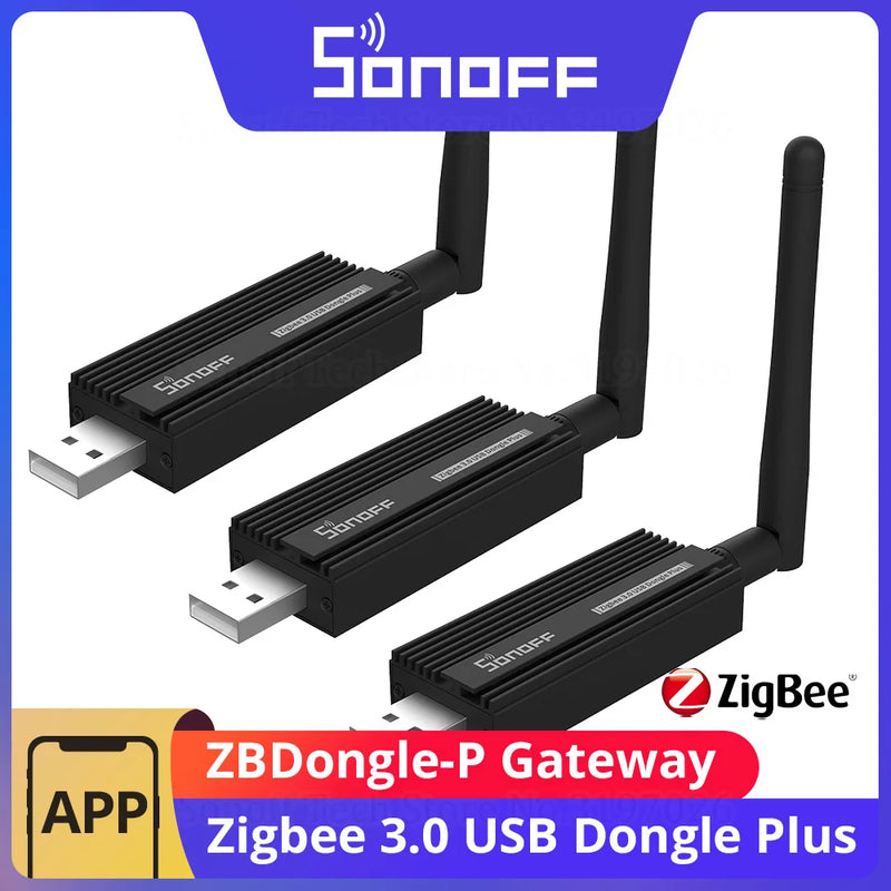 SONOFF zigbee gateway 3.0 ZBDongle-P USB Dongle Hub Thread Matter Support Home Assistant Zigbee2MQTT for Smart Home Devices Inte