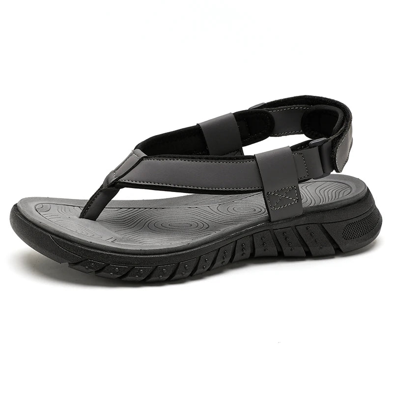 Flip-flops sandals summer men's outdoor non-slip breathable light soft-sole comfort beach shoes fashion sports walking sandals