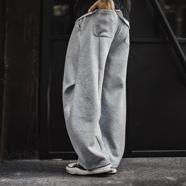 ខោ Maden បុរស Vintage Workwear Flare Pants Bootcut Sweatpants Streetwear Casual Pants American Retro City Boy Style Long Pants