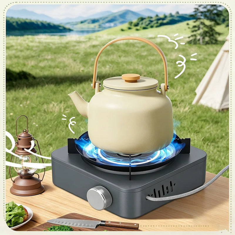 Infrared Stove Double-Core 5000W High-power  Portable Lightweight Gas Burner Split Cassette Stove Outdoor Camping  Picnic Hiking