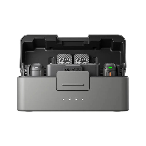 DJI Mic 3 Advanced Mini Wireless Microphone 4TX+8RX Capability Dual Band Anti-Interference, Lossless Audio Transmission