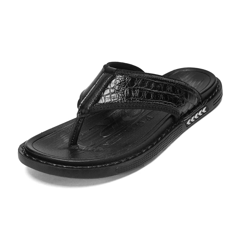 Men's Summer Flip Flops Casual Non-slip Breathable soft sole comfort Beach Slippers fashion Lightweight Outdoor Walking Slippers