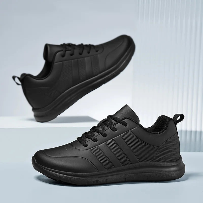 Chef Hotel Kitchen Work Shoes Four Seasons New Waterproof Non-slip Soft-sole Light Breathable Men's Outdoor Walking Sports Shoes