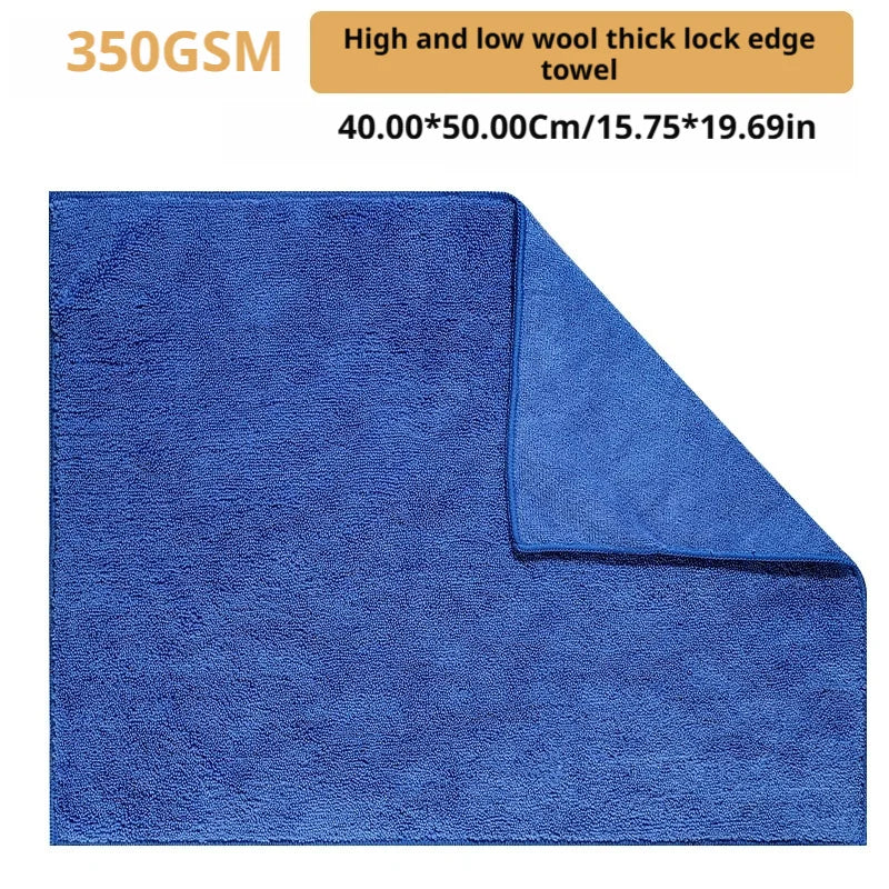SEAMETAL Car Wash Microfiber Towel Double-Sided Car Cleaning Towels Fast Drying Cloth Super Absorbent for Car Clean Accessories