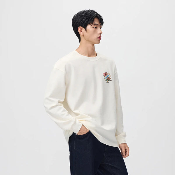 អាវយឺតប៉ាក់ Semir សម្រាប់បុរស រចនាបថសត្វចិញ្ចឹម រចនាបថឆ្កែ កមូល រលុង ឆ្នាំ២០២៦ សម្លៀកបំពាក់ប្រចាំថ្ងៃរដូវរងាថ្មី រចនាបថធម្មតាសម្រាប់ទីក្រុង
