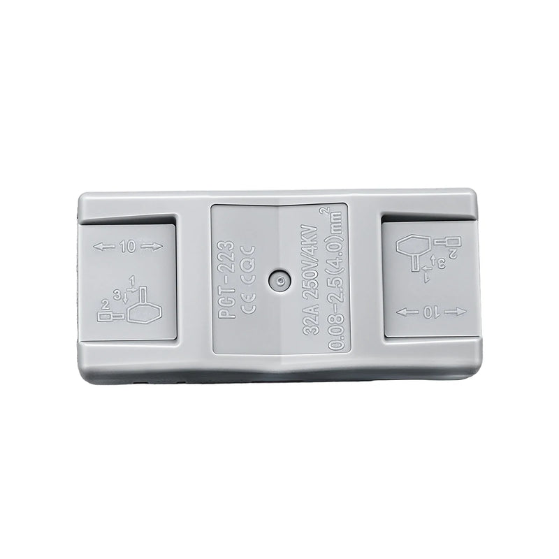 TOMZN 16PCS Lever Wire Connectors 3 In 3 Out Quick Splicing Terminal Blocks 32A 250V for 28-12AWG Solid Stranded Flexible Wires