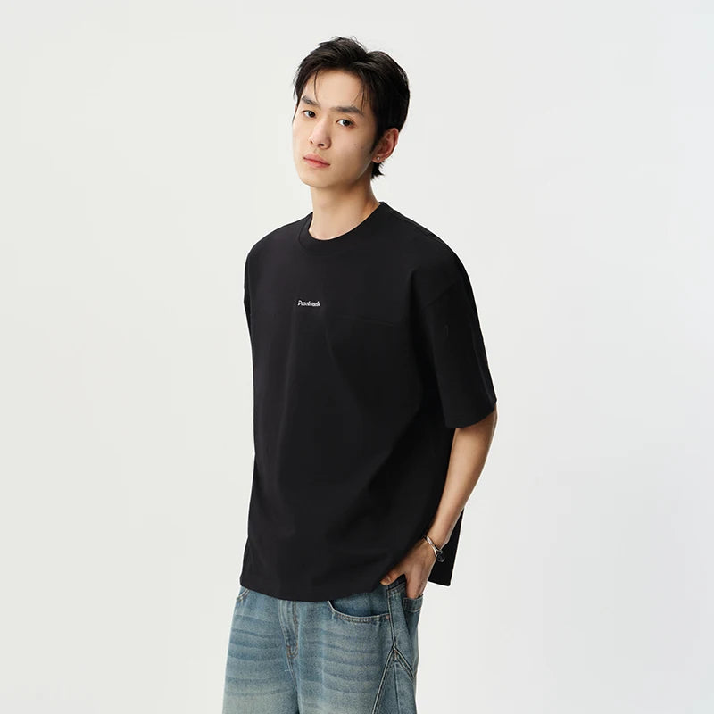 អាវយឺត Semir សម្រាប់បុរសនិងស្ត្រី ដៃខ្លី កប្បាសធ្ងន់ បោះពុម្ពក្រាហ្វិកតិចតួច ទំហំធំ មានខ្យល់ចេញចូលបាន រចនាបថប្រចាំថ្ងៃ ឆ្នាំ២០២៦