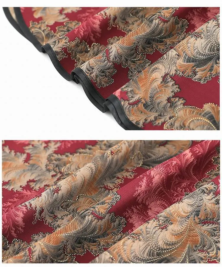 សំលៀកបំពាក់យាយធំ XL-6XL ឈុតសម្លៀកបំពាក់នៅផ្ទះរចនាប័ទ្មចិនថ្មីសម្រាប់ម្តាយបែប Retro ឈុតសម្លៀកបំពាក់ពីរដុំសម្រាប់រដូវផ្ការីករដូវស្លឹកឈើជ្រុះ ឈុតគេងធម្មតា