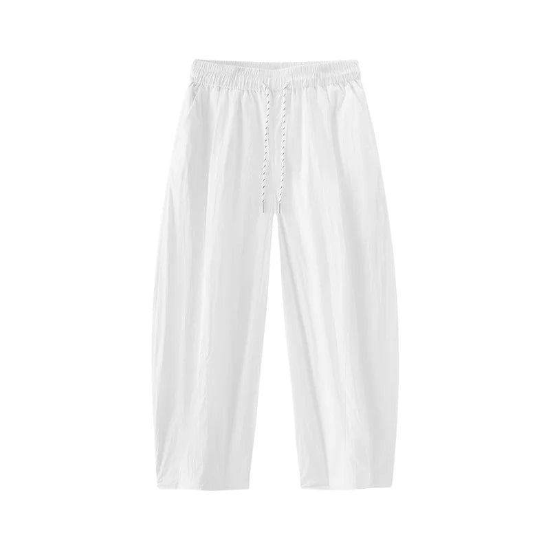 Semir Women Pants Woven 2026 Curved Cut Wide Leg Drawstring Urban Casual Everyday Style Soft Comfortable Daily Wear Trendy