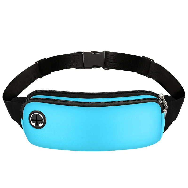 WRELS Outdoor Sports Waist Pack Waterproof Sports Fanny Pack Utralthin Lightweight Slim Running Belt Bag Jogging Waist Pack Bag