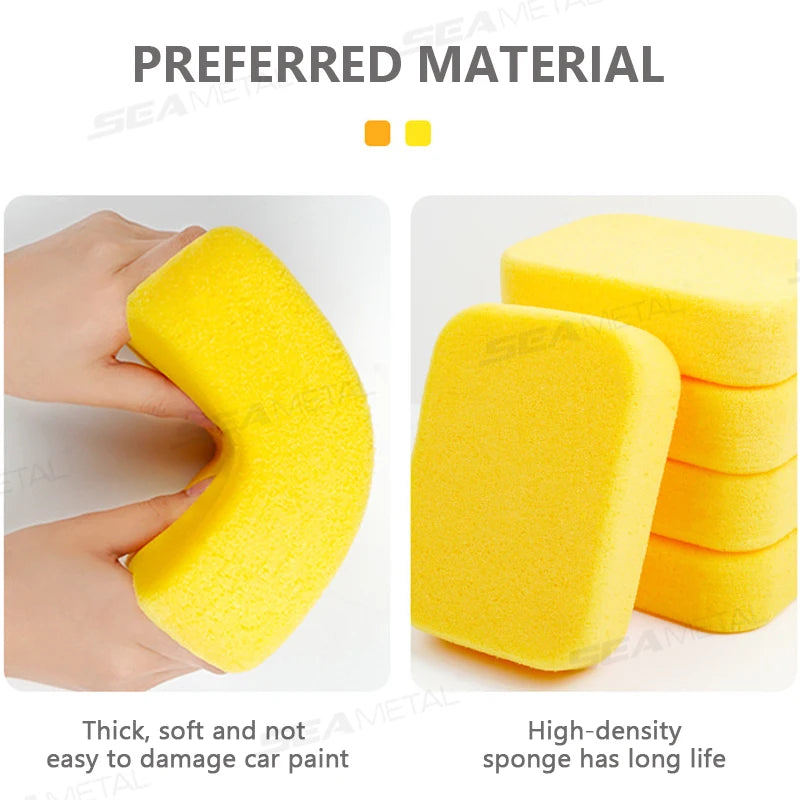 SEAMETAL Car Cleaning Sponge Wiper Special Marbles Mosaic Caulk Wiper Car Clean Care Sponge Block for Car Clean Tools