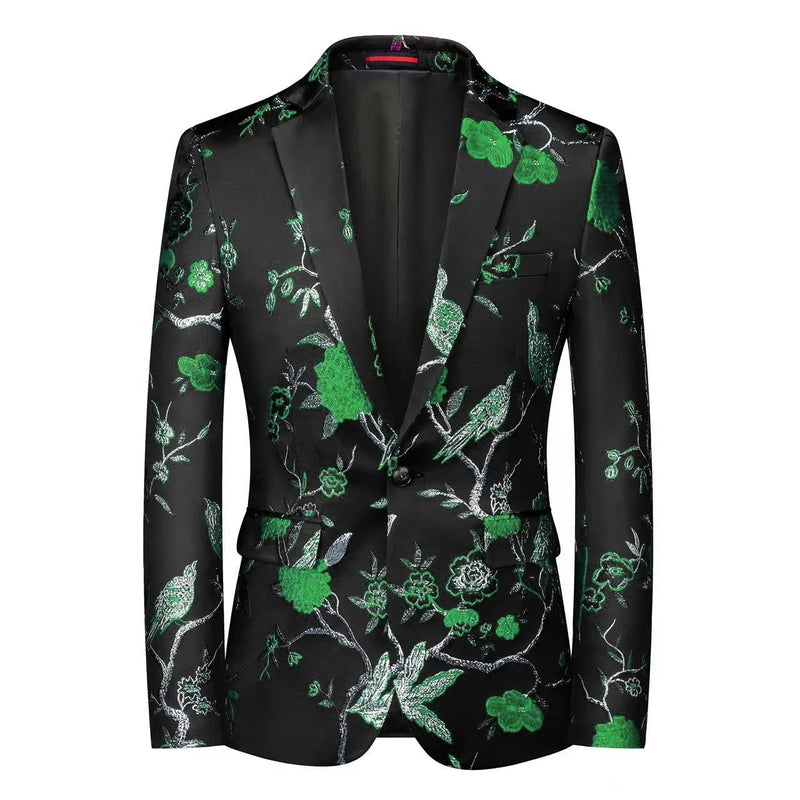 2026 New Red Men's Suit Jacket, Wedding Brands Dress Coat, Stylish Slim Man Costume Homme Single-Breasted Asian Sizes  Blazer