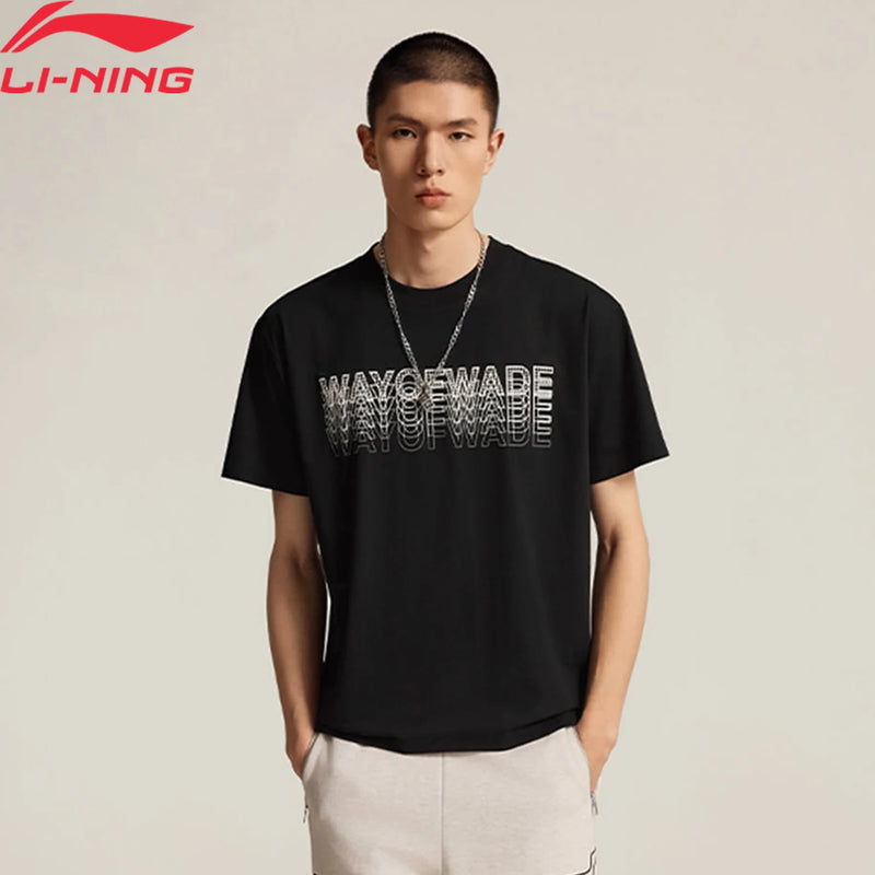 អាវយឺតបុរស Li-Ning Wade កម្រិតស្ងួត 64% កប្បាស 36% ប៉ូលីអេស្ទ័រ រាងធម្មតា កមូល អាវកីឡា LiNing AHSV015