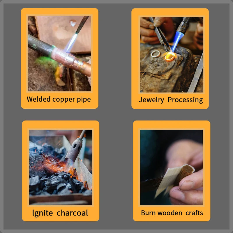 MAPP Propane Gas Welding Torches Plumbing Blow Torch Soldering Tool Brass Flame Gun Brazing Quick Fire Solder Burner