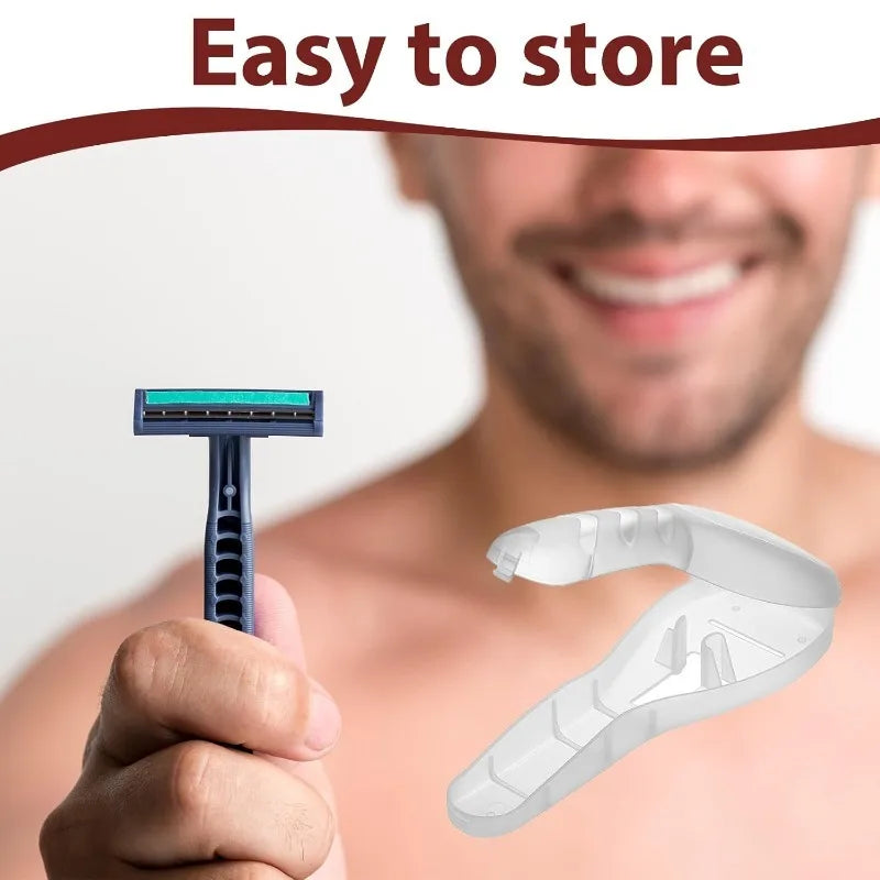 1/2pcs Transparent Dust-Proof Travel Shaver Case,Portable Toiletry Storage Organizer for Razor,Compact and lightweight design.