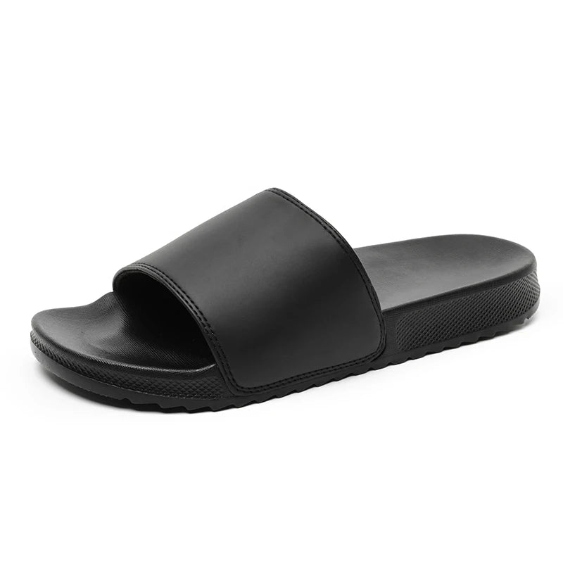 Mens Pure White Slippers for Yacht Footwear Indoor Soft Comfort Slides Home Shoes House Room Summer Casual Big Size 47 48