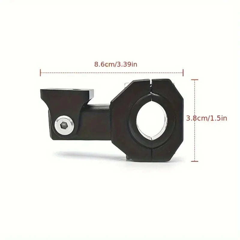 JOYINLED 1/2PCS Universal Motorcycle Headlight Fog Light Brackets Adjustable Bumper Clamp Mount Kit for Work Light