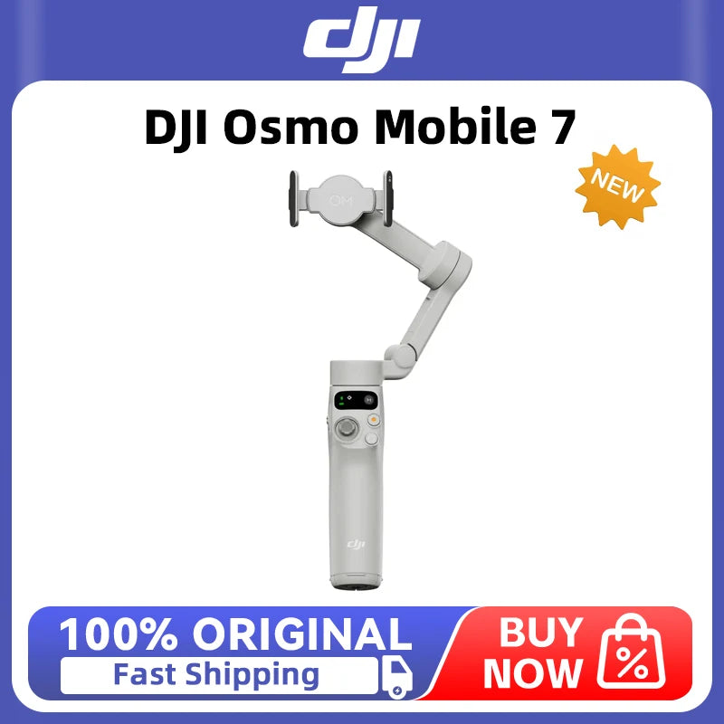 DJI Osmo mobile 7 Built-in Extension Rod & Tripod 10-Hour Battery Life Phone Charging OM 7 brand new in stock