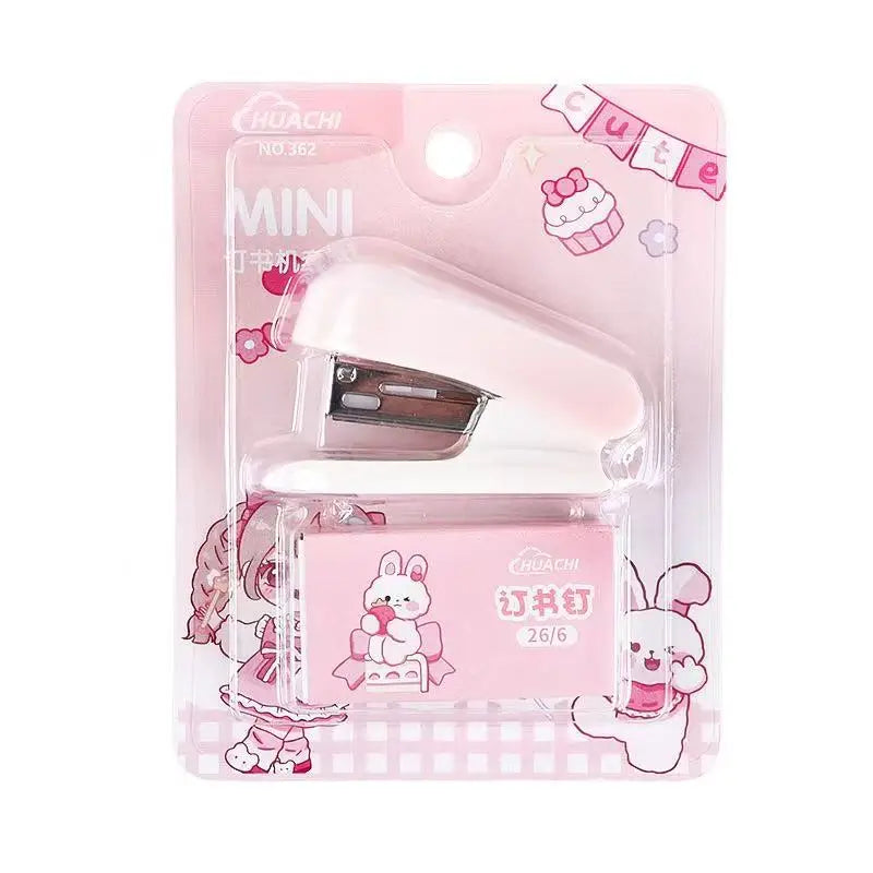 Cartoon Small Stapler for Office Use Learning Stationery And Gift High Appearance Value Fun And Practical Desk Accessory