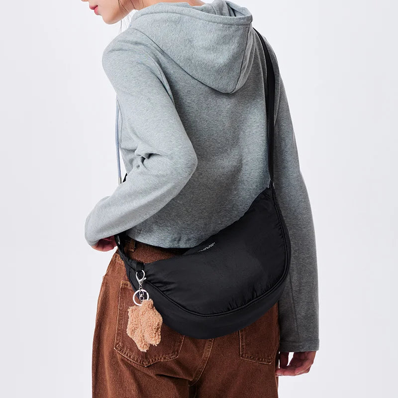 Semir Trendy Bag HipBag Women 2025 HalfMoon Crossbody Sport Casual Minimalist Shoulder Soft Durable