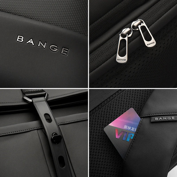 BANGE Unique Men Anti theft Waterproof Laptop Backpack 15.6 Inch Daily Work Business Backpack School back pack mochila for women
