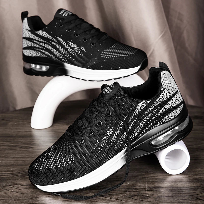 Mens Running Shoes 2025 New Breathe Mesh Cushioning Lightweight Sneakers Multi-color Daily Commuting Casual Tennis Shoes Men