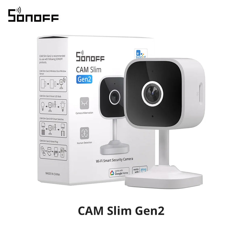 SONOFF CAM-S2 1080P HD WiFi Camera Home Security Motion Detection Alert Real-time Interactive Two-way Audio Support Alexa Google