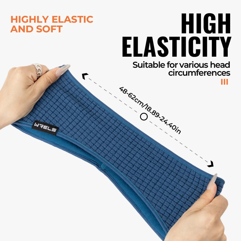 WRELS Earmuffs Windproof Warm Ear Warmers Fleece Headband Breathable Elastic Anti Cold Men Women Running Riding Skiing Ear Cover