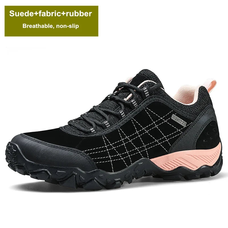 HUMTTO Hiking Shoes for Women Non-slip Outdoor Womens Shoes Luxury Designer Breathable Sports Trekking Climbing Sneakers Woman