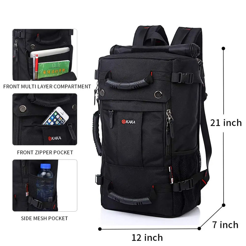 KAKA 40L Big Capacity Waterproof Trekking Fishing Hunting Bag Backpack Outdoor Rucksacks Sports Camping Hiking Multifunction Bag