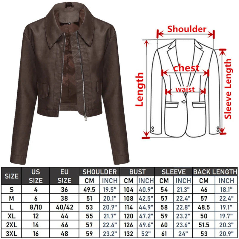 Women's Pink Short Jacket, Single Breasted Lapel PU Coat, Fashion Casual Faux Leather Jackets, Black, Beige, Brown, Coffee Tops.