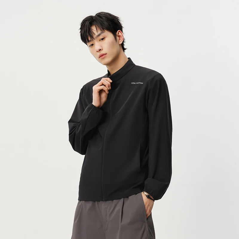 Semir Mens UV Jacket 2026 Elastic Stand Collar Cool Feeling Reflective Printed Outdoor Casual Soft
