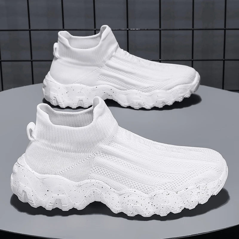 Mens Walking Shoes Summer Breathe Mesh Lightweight Soft Sole Casual Sneakers Daily Fitness Training Tennis Shoes for Man