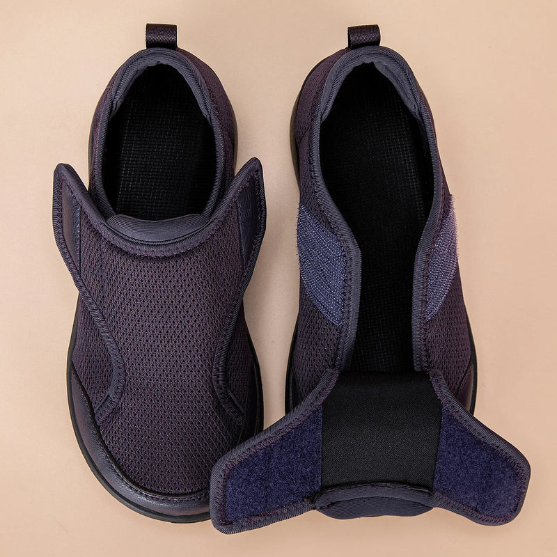 Wide Toe Box Shoes Men Women Non Slip Easy on Diabetic Shoes Swollen Feet Orthopedic Walking Shoes Relieves Pressure on Bunions