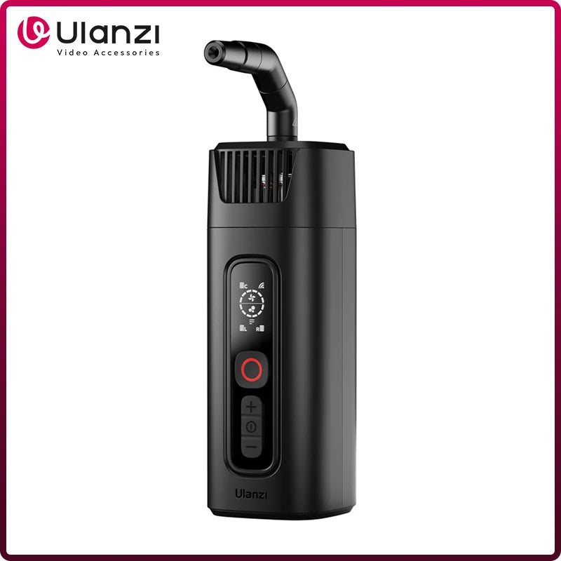 ម៉ាស៊ីនផ្សែង Ulanzi FILMOG Ace កំណែសាមញ្ញ ម៉ាស៊ីនផ្សែងទឹកកកស្ងួតកាន់ដៃ 40W សម្រាប់ស្ទូឌីយោវីដេអូភាពយន្ត បែបផែនឆាក ការគ្រប់គ្រងឥតខ្សែ