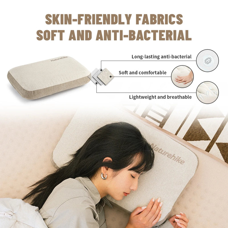 Naturehike Memory Foam Comfort Square Pillow Portable Outdoor Camping Travel Camping Pillow Home Office Rest Pillow