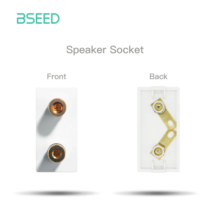 BSEED Wall Internet Cat5 Socket Plastic Frame Parts USB Charge Port TV Satellite Interface Function DIY Combination