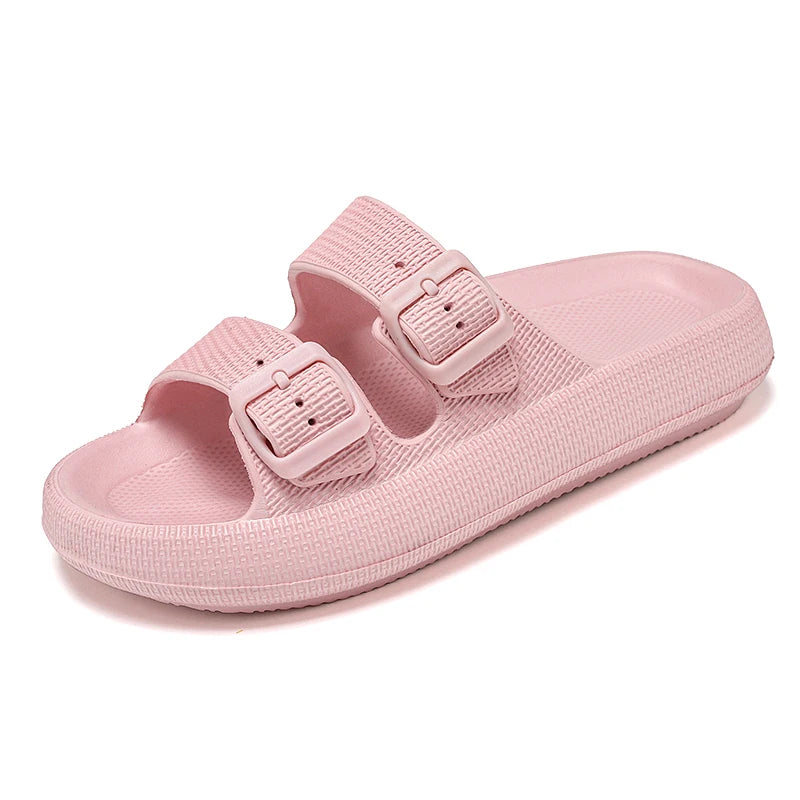Summer Unisex Adjustable Slides Slippers Men Women Thick Sole Bottom Platform Slippers EVA Anti Slip Slippers Big Size 47 48 49