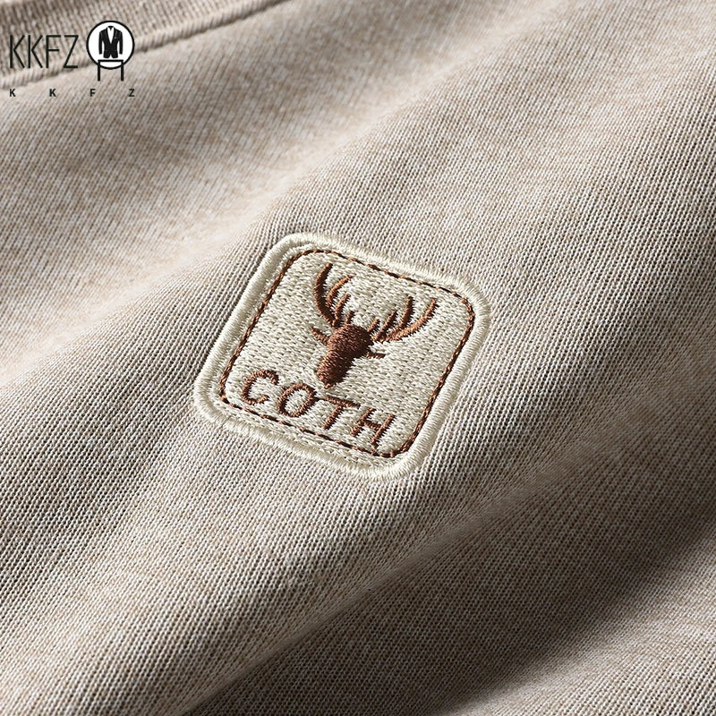 Fashion Men Striped Collar Knitted Top Fake Two Piece Pullover Long Sleeve Business Commute Knit Sweater With Small Logo