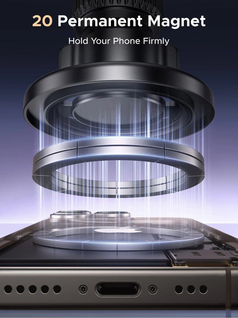 UGREEN Magnetic Car Phone Holder Strong Magnets 2 IN 1 360° Rotatable Car Mount For Magsafe iPhone 16 15 Pro Samsumg S25 Xiaomi