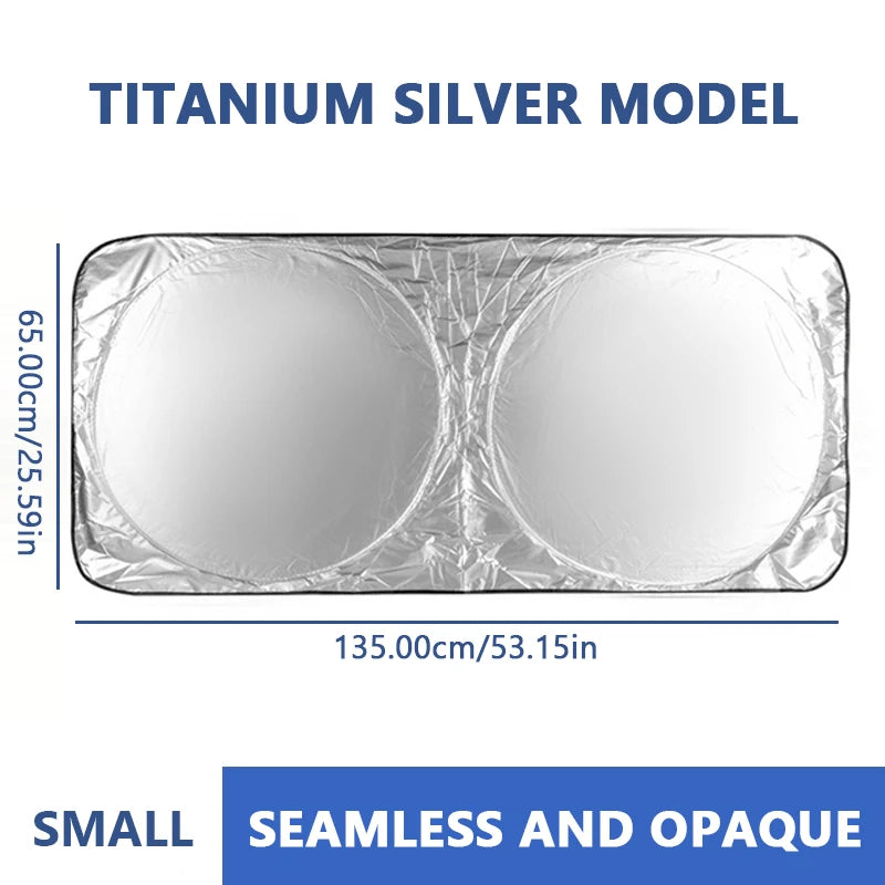 SEAMETAL Car Windshield Sun Shade Cover Foldable Visor Protector Interior Anti UV Sun Windscreen Folding Parasol Car Accessories