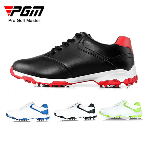 PGM Men's Golf Shoes with Anti Slip Studs and Waterproof Sports Shoes XZ051