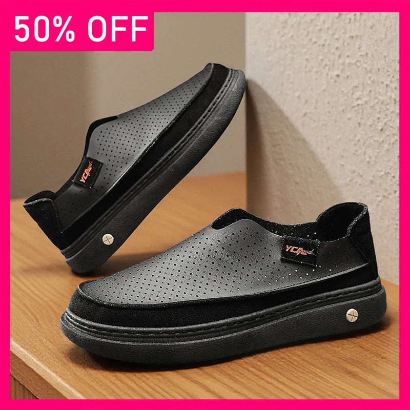 Men Casual Shoes Summer Light Breathable Comfortable Soft Soled Versatile Walking Shoes New Slip on Outdoor Fashion Casual Shoes