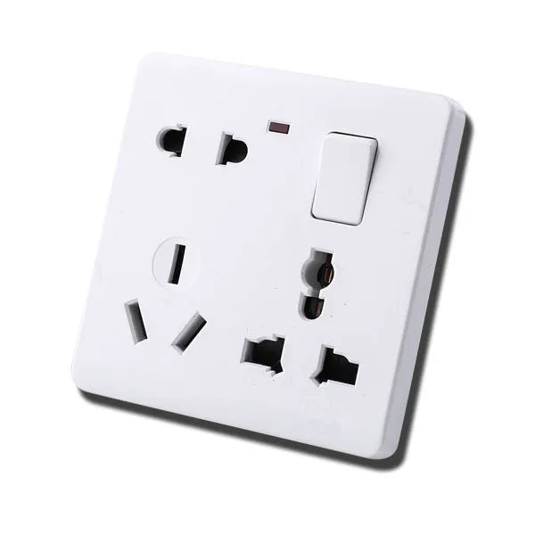 DepoGuye EU standard universal socket, on/off control, 110V-250V 86mm * 86mm, Russian  Spanish wall socket kitchen power socket
